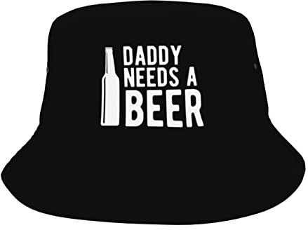 Daddy Needs A Beer Bucket Herren Damen Outdoor Freizeit Shade Sun Bucket Hat