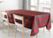 SOFFICIOSO Tovaglia in Vari Colori Idrorepellente e Antimacchia Modello Splash Tartan 140x180cm Bordeaux