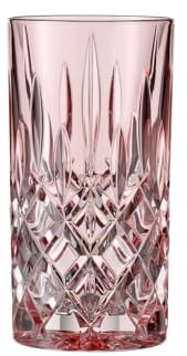 Nachtmann Noblesse 105711 Lot de 2 verres à long drink en cristal Rose 395 ml