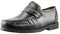 Men's Extra Wide Fitting Leather Moccasin Slip-On Shoes, Black (Black, UK Footwear Size System, Adult, Men, Numeric, X-Wide, 11)