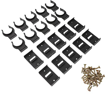 Sewroro 10sets Black Pp Plastic Adjustable Cabinet Legs Kick Board Plinth Clips for Kitchen Furniture Leg Accessories