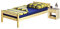 IDIMEX Massivholzbett Einzelbett Kinderbett Gästebett Bett Felix, 90x190 cm, Natur lackiert