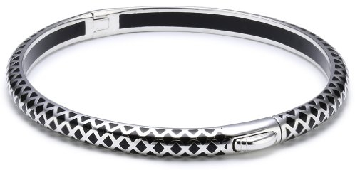 ESPRIT Jewels Damen-Armreif Lattice Black 925 Sterlingsilber ca. 60 cm S.ESBA91076A600