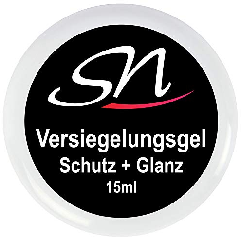 SN Nageldesign Versiegelungsgel für Gelnägel Acrylnägel LED UV Gel Versiegler Gel klar 15ml