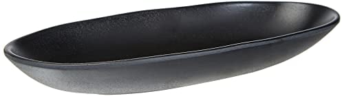 LACOR Piatto rettangolare in melamina, colore: nero 32 x 14 x 4 cm