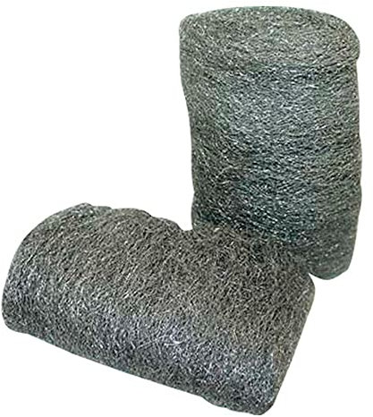 Merriway BH04379 3 x 20 g Stahlwolle mittel, Weiß
