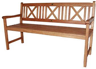 Aalborg Gartenbank 3-Sitzer/Balkonbank/Holzbank - Natur