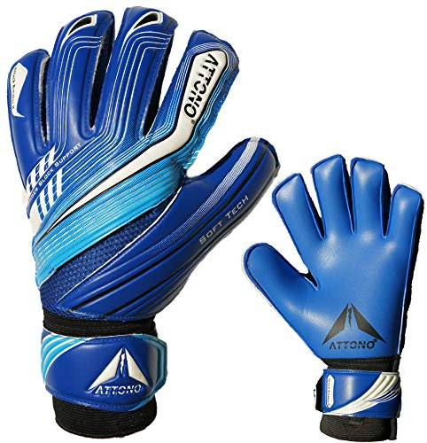 ATTONO Torwarthandschuhe Attack Breaker II Fingersave Torwart Handschuhe - Größe 9