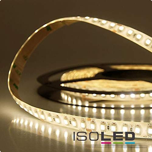 Isoled Marken LED Strip IP66, 12V, 9,6Watt/m, wasserfest, 3000Kelvin, warmweiß, 600lm/m, CRI85, dimmbar, flickerfree