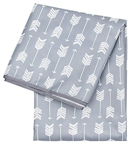 Bumkins Splat Mat for Art & Craft, Playtime, Mealtime, Waterproof, Washable, Easy Wipe Mat for Floor, Table or Under Highchairs, 107 x 107 cm, Arrows Design