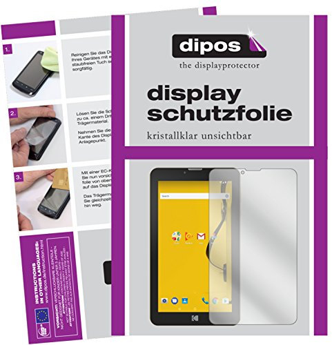 dipos I 2X Protector de Pantalla Compatible con Archos Kodak Tablet 7 Pulgada pelicula Protectora Claro