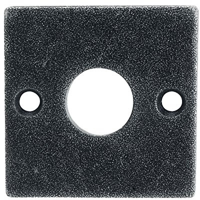 HALCÖ Rosette HALL & SÖLL - WC, 52 x 52 mm, verzinkt schwarz passiviert