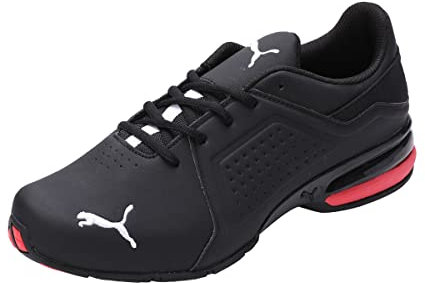 PUMA Herren VIZ Runner Cross-Trainer, Black White, 40.5 EU