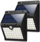 HETP Solar Lights Outdoor, 46 LED Solar Motion Sensor Security Lights Waterproof Wireless Solar Powered Light Outdoor Wall Lights Solar Lamp with 3 Modes Garden, Fence, Outside Wall. (2Packs)