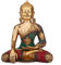 Buddha Statue Mehrfarbig, ca. 30 cm