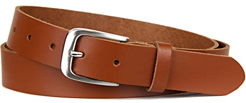 Frentree Ledergürtel MADE IN GERMANY, Gürtel für Damen und Herren, 3 cm breit, Braun