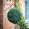 Garden Mile® Buchsbaumkugel, 30 cm, künstliche Gartenampel, Blumendekorativ, für den Innen- und Außenbereich, Wandmontage, Kette, Pflanzkorb, Haken