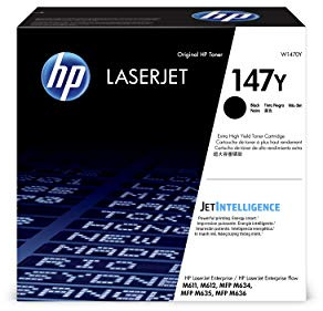 HP 147Y (W1470Y) Schwarz Original Toner mit extra hoher Reichweite LaserJet Enterprise M611, M612, M635, M638, XXL