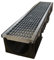 Canaletta di scolo acqua carrabile in PP-PE con griglia zincata 208X154 griglia scolo acqua piovana Ideale per interrati garage e cortili (208X154)