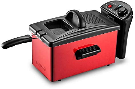Friteuse Semi-pro Inox Grand Volume 3l Rouge Kfry Kitchencook