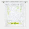 Heichkell Raffrollo Tunnelzug Band Raffgardinen Ausbrenner Transparente Scheibengardine Küche Modern Kurze Fenster Vorhang Ranken-Ausbrenner Weiß BxH 140x140cm