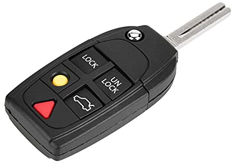 v70 schlüssel mit transponderKeyless Flip Folding Key Shell Remote Key Case Fob Autoknopf-Fernbedienung Klappschlüssel-Shell-Etui Für S60 S80 V70 XC70 XC90