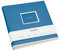 Semikolon 364058 Jumbo Album - 30x30 cm, 100 Seiten cremefarben, für 10x15 Fotos, mit Pergaminpapier - azzurro hell-blau