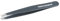 TWEEZERMAN Pinzette (Handgeschliffene Schräge Spitzen, Augenbrauen zupfen, Profi-Qualität, Rostfreier Edelstahl), Blue Stone