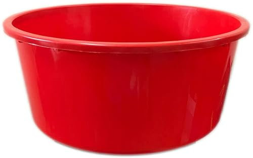Extra Large Plastic Basin Washing Up Bowl Pet Cat Dog Bath Tub Storage Bucket Container (100 Litre, Red)