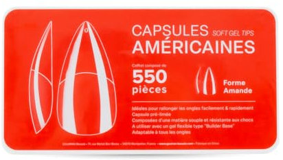 Beautélive Capsules Pose Américaine 550 pièces Amande