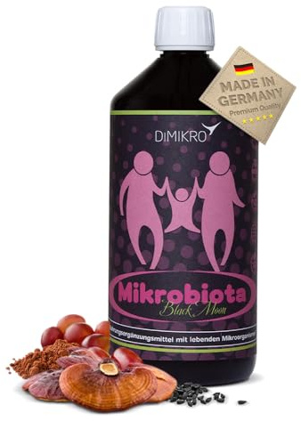 Mikrobiota Black Moon - Effektive Mikroorganismen zum Einnehmen | Nahrungsergänzungsmittel mit 31 Bakterienstämmen für die optimale Balance des Mikrobioms im täglichen Alltag