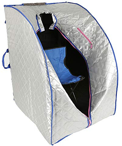 Sauna Da Casa con 4 piastre riscaldanti,Drumm Sauna a Vapore Portatile,Sauna Pieghevole Isolata a 5 Strati,Sauna Finlandese per Interna Esterno