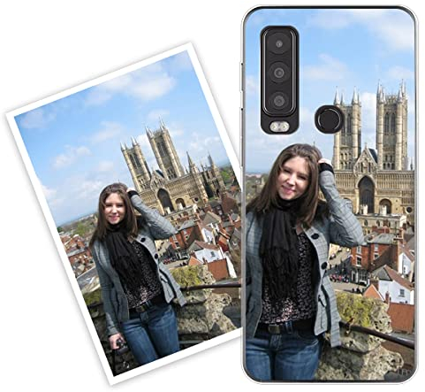 Sunrive Personalisierte Hülle kompatibel mit Cat S75 Silikon,Transparent Handyhülle Benutzerdefiniert Weicher Etui mit Eigenem Foto Bild Text Individuelle