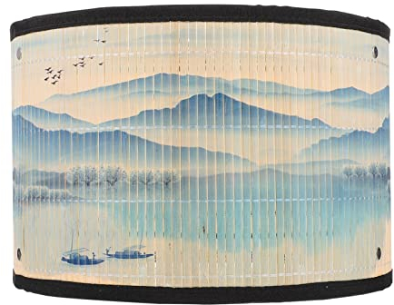 OSALADI Pantalla de lámpara japonesa pantalla pantalla moderna lámpara de araña estilo japonés cubierta de luz E27 pantalla de lámpara de pie pantallas desmontables para lámpara de mesa