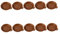 MERRYHAPY 10piezas Plato para Macetas De Plástico Asa De Diámetro para Plantas Suculentas Protección De Superficies Mantenimiento De Humedad Jardines Balcones Color Café
