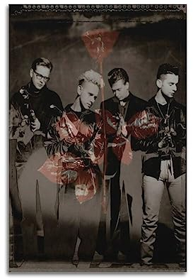 Depeche New Wave Mode Poster, dekoratives Gemälde, Leinwand, Wandposter und Kunstdruck, modernes Familienschlafzimmer-Dekor-Poster, 40 x 60 cm