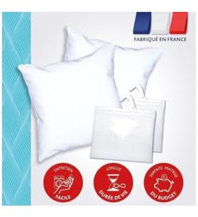 DODO Packung mit 2 Vorhängen 60 x 60 cm + 2 Schutzfolien 60 x 60 cm - Garnissage 100 % Polyester