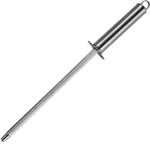 SSRDFU Professional Acciaio per affilare - Affilacoltelli in Acciaio Inox, Acciaio per affilare i coltelli, per Diversi Tipi di Coltello