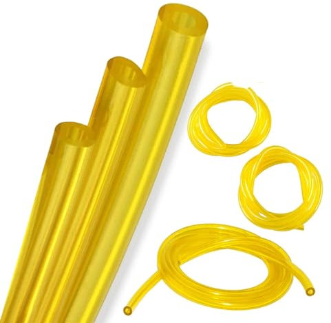 SULIUDAJI Set di 3 Tubi per Carburante, Tubo per Benzina, Tubo dell’Olio Diesel, Tubo in PVC, Tubo per Acqua, per Poulan, Craftman, Motosega, tagliabordi e soffiatore