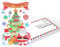 Whaline 50 Stück leere Weihnachtskarten zum Ausmalen von Postkarten zum Ausmalen von Weihnachtsbriefen, Grußkarten für Familie, Schule, Klassenzimmer, Partygeschenke, 10,2 x 15,2 cm