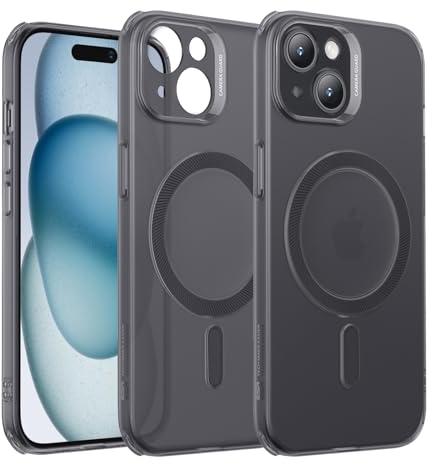 ESR for iPhone 15 Plus Case, Compatible with MagSafe, Military-Grade Protection, Resists Yellowing and Scratches, Magnetic Phone Case for iPhone 15 Plus, Zero Series, Frosted Black