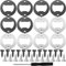 Aililong Lot de 12 décapsuleurs en acier inoxydable - Décapsuleur vierge DIY - Avec vis de montage - Idéal pour bar, restaurant et maison - Décapsuleur