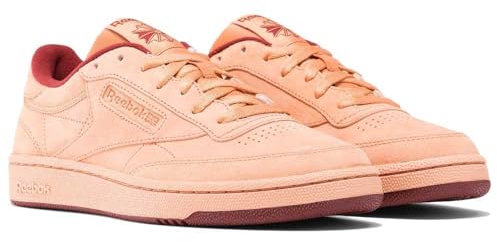 Reebok Mixte Club C 85 Sneaker, Clay/WASHEDCLAY/RICHMAROON, 37.5 EU