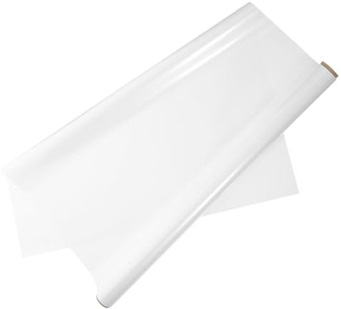 AOKWAWALIY 1 Set of Whiteboard Wall Stickers, Dry Wipe Board Stickers, Dry Wipe Stickers, Whiteboard Sticker Roll, Office, Removable, Plastic, Painting, White