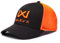 Wiley X │ WX Trucker Cap | Grau Baumwolle Signalorange Mesh | Männer Verstellbar Leichte Atmungsaktiv Flexfit 6-Panel-Kappe | Sonnenmütze | Airsoft Sport Outdoor