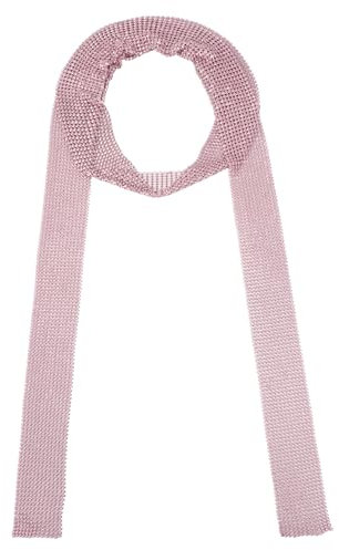 Aisi Women Glitter Sparkle Metal Sequins Neck Tie Scarf Thin Party Evening Skinny Long Neckerchief Tie Shawls