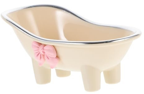 TINEASUR Badewannenform Seifenschale Aus Abs Für Dusche Seifenhalter Mit Abflusslöchern Für Trockenes Und Sauberes Halten Von Seifenstücke Seifenbehälter Für Küche Und Bad