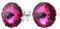pewterhooter 925 Sterling Silver Stud Earrings for Women (Fuchsia)