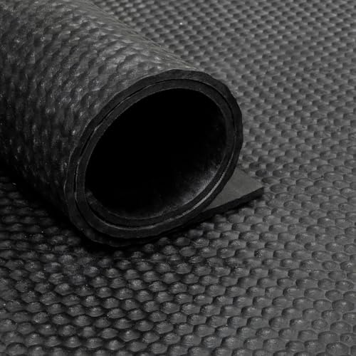 Tapis en caoutchouc / tapis en caoutchouc en rouleau Hammerblow 10 mm - Largeur 250 cm - 2 mètres