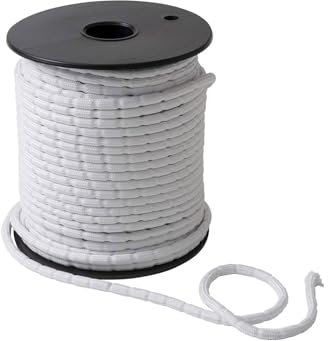 Ruikcoll Catena di Piombo Resistente con Nastro di Piombo, per Tenda, Adatta per Tende, Asciugamani, zanzariere, 5 m, Forte Catena di Piombo (50 g - 5 m)